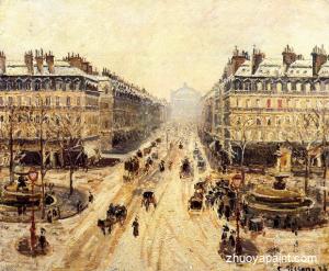 Avenue de l&acute;Opera-Snow Effect