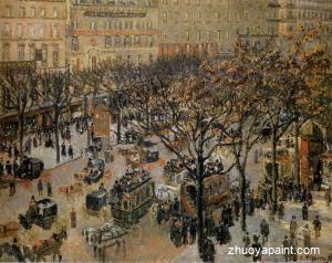 Boulevard des Italiens-Morning, Sunlight