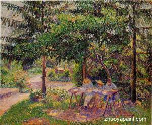 Children in a Garden at Eragny