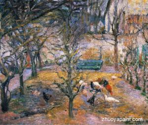 Farmyard at the Maison Rouge, Pontoise