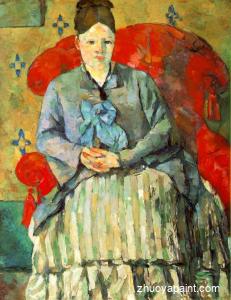 Hortense Fiquet in a Striped Skirt