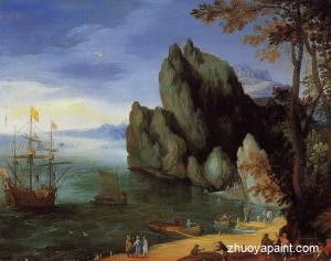 Bay with Ship of War