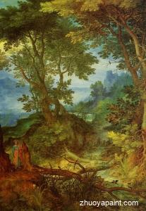 Mountain Landscape with the Temptation of Christ