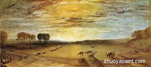 Petworth Park-Tillington Church in the Distance