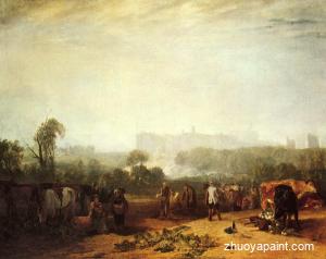 Ploughing up Turnips, near Slough