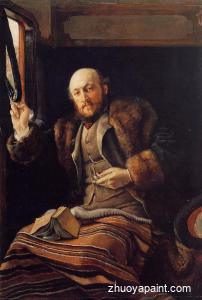Gentleman in a Railway Carriage