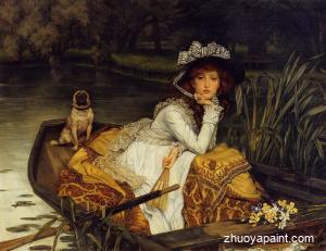 Young Woman in a Boat