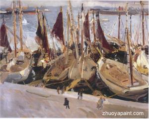 Boats in the Port, Valencia