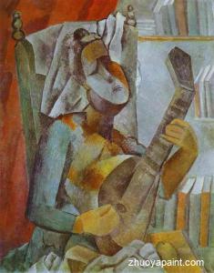 Woman Playing the Mandoline