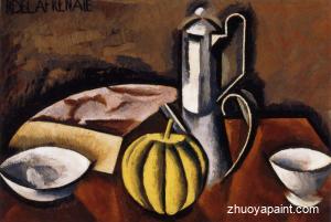 Still Life with Coffee Pot and Melon