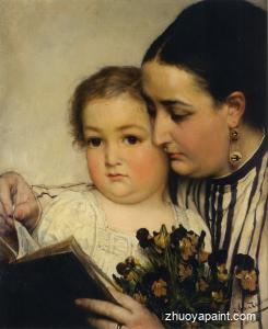 Portrait of Mme Bonnefoy and M. Puttemans