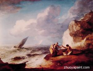 A Rocky Coastal Scene