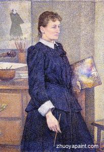 Anna Boch in Her Studio