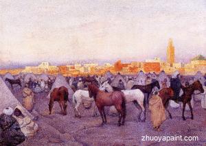 Encampment near a Moroccan Village