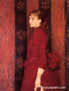 Portrait of a Young Girl in Red
