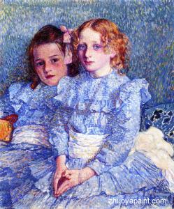 Portrait of Helene and Michette Guinotte