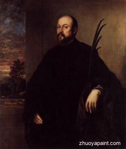 Portrait of a Man with a Palm