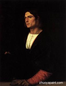 Young Man with Cap and Gloves