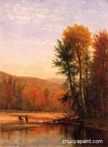 Deer in an Autumn Landscape