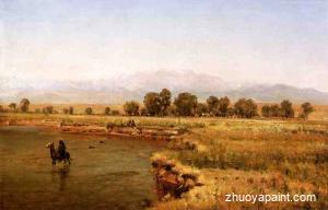 Indian Encampment on the Platte River, Colorado