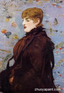 Autumn, Portait of Mery Laurent in a Brown Fur Cape