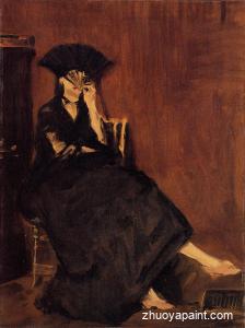 Berthe Morisot with a Fan