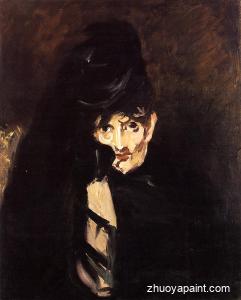 Berthe Morisot with Hat, in Mourning