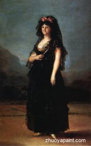 Queen MarLuisa Wearing a Mantilla