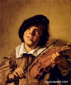 Boy Playing A Violin