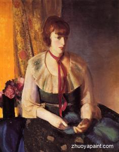 Lady in a Green Dress