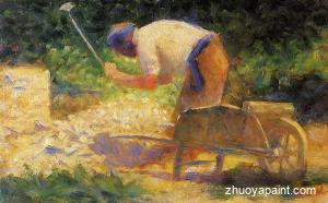 Stone Breaker and Wheelbarrow, Le Raincy