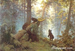 Morning in piny wood