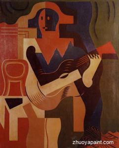 Harlequin with Guitar