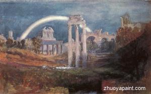Rome-The Forum with a Rainbow