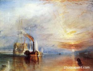 The Fighting &acute;Temeraire&acute; Tugged to Her Last Berth to be Brok