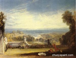 View from the Terrace of a Villa at Niton, Isle of Wight