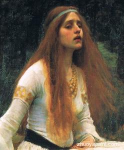 The Lady of Shalott (detail-top)