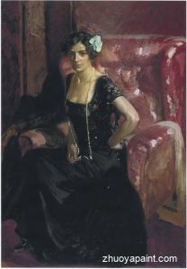 Clotilde in Evening Dress