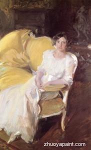 Clotilde Sitting on the Sofa