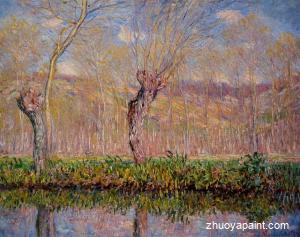 The Banks of the River Epte in Springtime