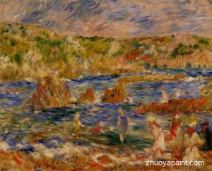 Children on the Beach at Guernsey