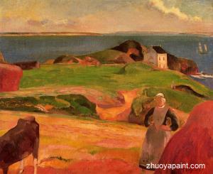 Landscape at le Pouldu - the Isolated House