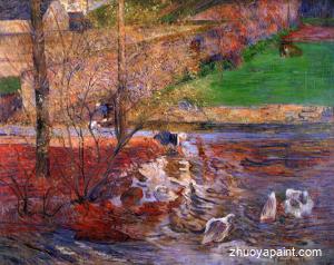 Landscape with Geese