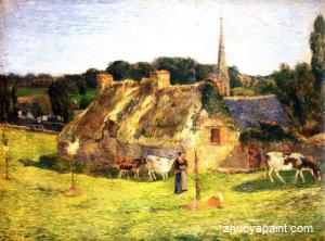 Lollichon Field and Pont-Aven Church