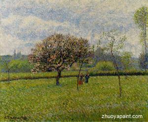 Flowering Apple Trees at Eragny