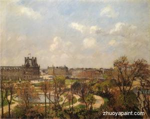 Garden at the Tuileries, Spring Afternoon