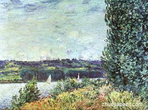 Banks of the Seine, Wind Blowing