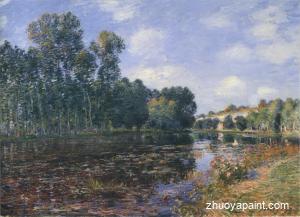 Bend in the River Loing in Summer