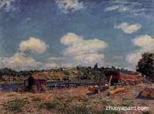 Boatyard at Saint-Mammes