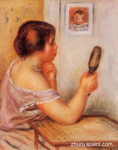Gabrielle Holding a Mirror with a Portrait of Coco